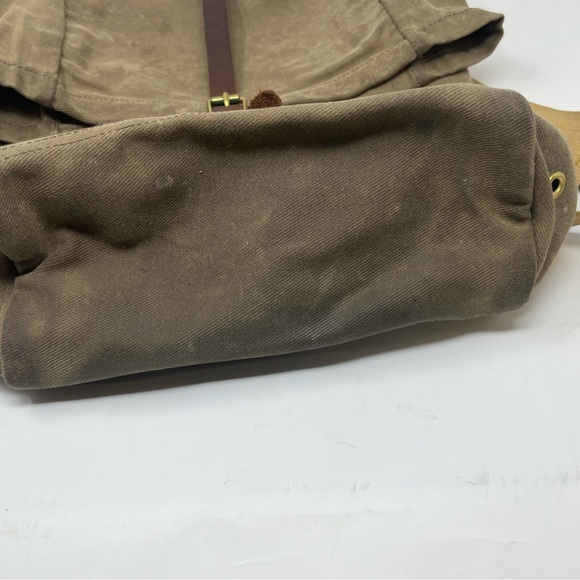 Archival Canvas Backpack Made in the USA Leather details - Picture 14 of 16